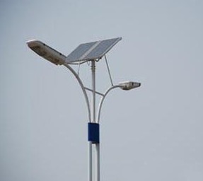 【LED160W太阳能路灯【双头灯80W*2】】价格,厂家,图片,太阳能灯,山东华艺阳光太阳能产业-