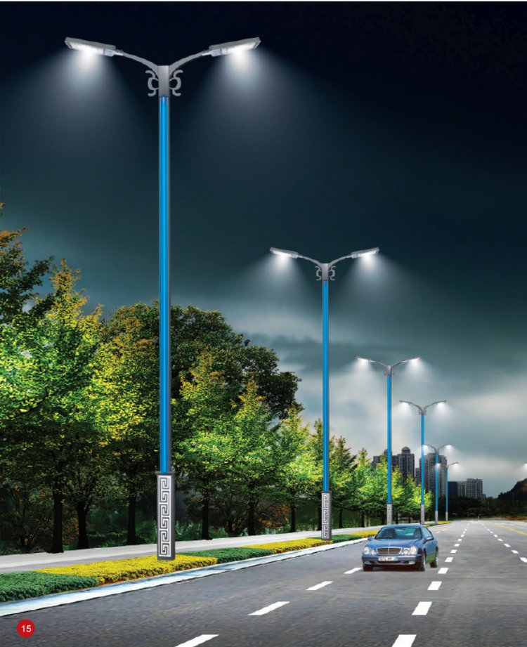 直售led市电路灯 市政道路单臂单头双臂双头led 6米8米路灯杆 - 爱企